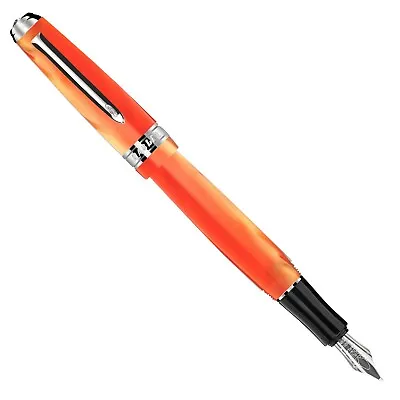 Marlen Splendida Fountain Pen | Orange Italian Resin | Italian Pen • $149