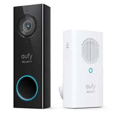 Eufy 2K Smart Video Doorbell Security Camera Human Detection Wi-Fi Chime|Refurb • $49.99