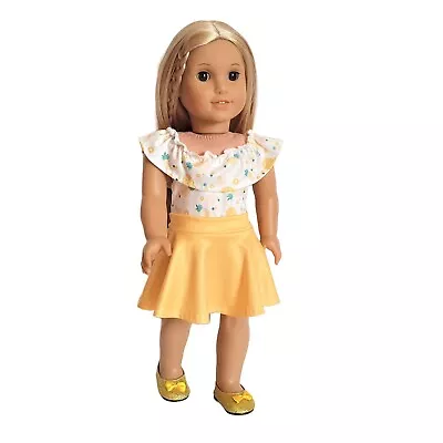 Doll Clothes Top Shirt & Skirt Dress Fit 18  Girl Dolls Maplelea C • $9.97