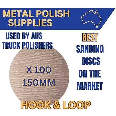 100 X 150mm 6” P320 Norton A275 Sanding Discs Orbital Drywall Sandpaper Pads • $63