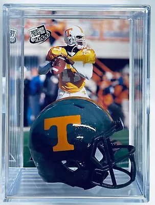 Tennessee Volunteers Tee Martin Mini Shadowbox W/Card & Pocket Pro Helmet • $11.99