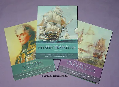 2005 ROYAL MINT SPECIMEN £5 CROWN PACK - Admiral Lord Nelson & Trafalgar • £38