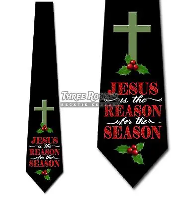 $18.75 • Buy Religious Ties Men's Christmas Tie Holiday Necktie