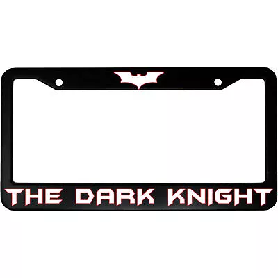 The Dark Knight Batman (w/ Bat Symbol) Aluminum Car License Plate Frame • $19.95