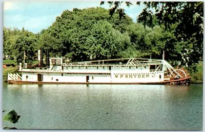 Postcard - The W.P. Snyder Jr. Museum In The Muskingum River - Marietta Ohio • $3.46