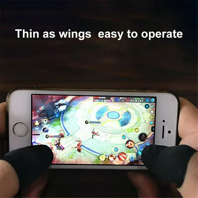 10X Mobile Finger Sleeve Touch Screen Game Controller Sweat Proof Rubber Gloves • $6.81