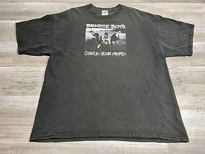 ORIGINAL VINTAGE RARE Beastie Boys 90s Check Your Head T-Shirt Faded Black XXL • $350