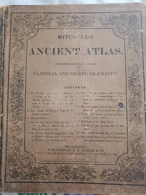 Mitchell's Ancient Atlas Classical And Sacred 1869 • $35