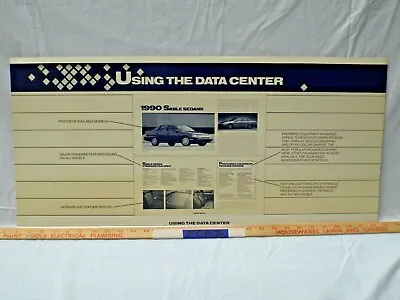 Dealer Showroom Sign/Promo Poster 1990 Mercury Sable Dealership 90 Data Center • $99.99