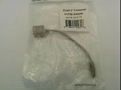 $15.95 • Buy Ziotek Cat5e 8  Crossover Adapter, Nib