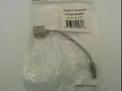 Ziotek Cat5e 8  Crossover Adapter Nib • $15.95