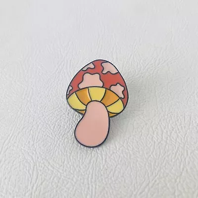 Groovy Mushroom Hippie Shroom Enamel Lapel Pin Festival Flair • $3.99