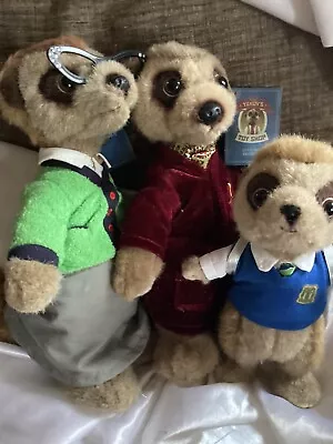 Compare The Market  Meercat Soft Cuddly Toy Set Of 3 • £10