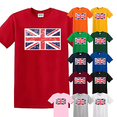 Union Jack T-Shirt UK Flag Great Britain English Souvenir Gift Tshirt Top • £9.99