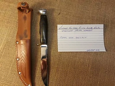 Vintage KA-BAR Fixed Blade Hunting Knife And Original Sheath Outstanding • $99.95