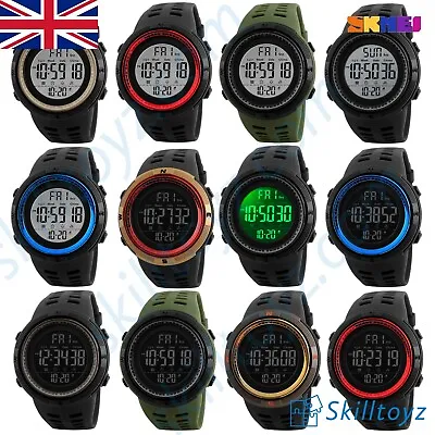 SKMEI 1251 Digital Watch Mens Military Style Army Walking Sport Water Resistant • £10.99