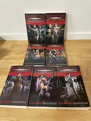 $140 • Buy Resident Evil Volumes 0 - 6 By S.D. Perry Paperback Book Set Horror Lot Of 7