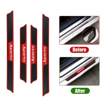 Rubber Car Parts Door Sill Scuff Plate Cover Panel Step Protector Accessories • $21.63