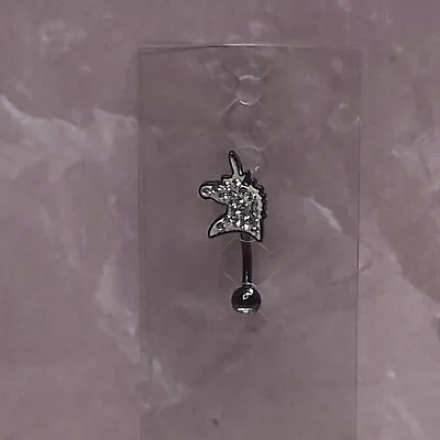 Morbid Metals Unicorn Sparkling Navel CZ Prong 14g Body Jewelry • $14