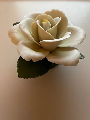 Napoleon White Ceramic White Rose - Free Shipping • $25