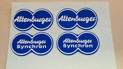 Stickers Decals Fits Vintage Altenburger Synchron Bicycle Brakes Or Hubs (Blue) • $10