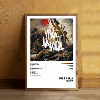 Viva La Vida Coldplay Album Poster 24x36  Custom Canvas Print Music Poster • $15.29