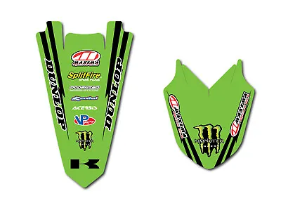 2004-2023 Kawasaki KX250F KX450F Front & Rear Fender Graphics Moto MX Lamination • $28.95