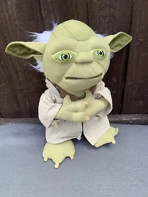 YODA Talking Speaking Underground Toys Star Wars Plush Stuffed 12” VGC • £19.95