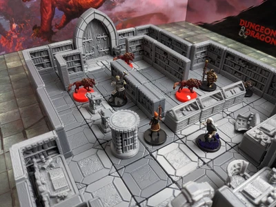 $184 • Buy D&D Magnetic Library Terrain Kit - Modular Magnetic Tiles