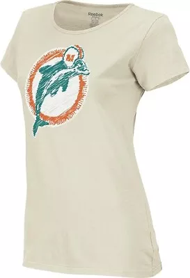 Vintage Miami Dolphins Women's Sketchy Logo T-Shirt - NWT (M) • $24.99