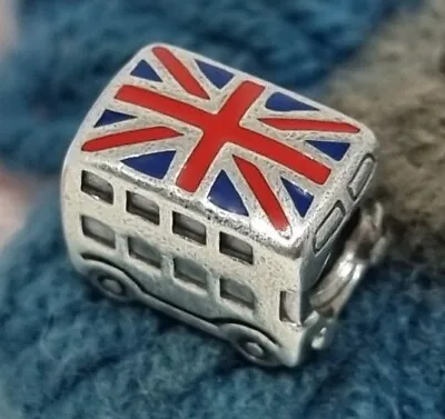 Genuine Pandora Red Blue Enamel London Bus Charm  S925 ALE 💕 • £26