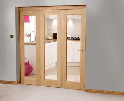 Roomfold 3+0 Oak Internal Bi-Fold Door System • £519