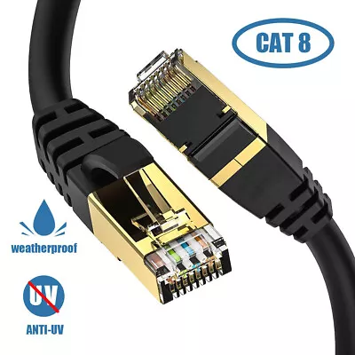 2022 Premium Cat 8 Ethernet RJ45 Cable Super Speed 40Gbps LAN Patch Network Lot • $16.14