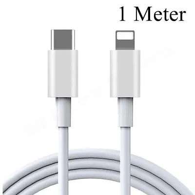 For IPhone IPad Samsung Google Fast 20W USB C + A PD Plug Charger Adapter Cable • £3.50