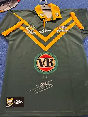 Billy Slater Signed Australia Kangaroos NRL Jersey - Melbourne Storm • $249