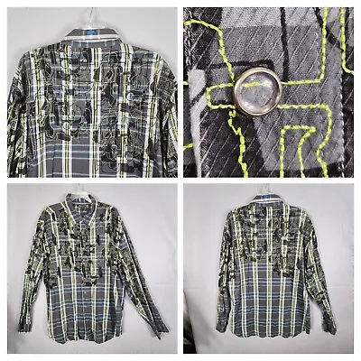 A Tiziano Shirt Mens Size 2X Designer Streetwear Urban Hip Hop Clothing Creative • $15.94