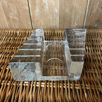 Vintage Brutalist Art Glass Glasdesign Georgeshutter Tea Light Plate Warmer • $55