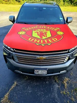 Manchester United Auto Hood Cover | Sports Flags | Hood Flags | Pro Soccer • $65