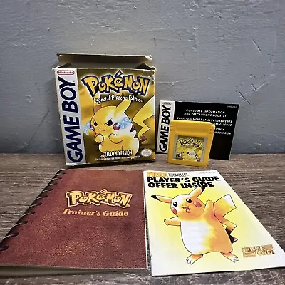 $299.95 • Buy Pokémon Yellow Version Special Pikachu Edition (Nintendo Game Boy, 1999) CIB