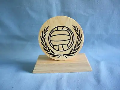 Medium Round VOLLEYBALL Award  Trophy Wood Party Favor • $6.99