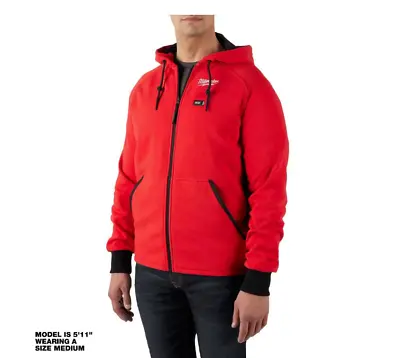 Men's Medium M12 12-Volt Lithium-Ion Cordless Red Heated Jacket Hoodie • $97.95