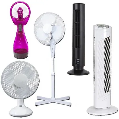 £49.95 • Buy Pedestal Oscillating Stand Fan Desk Fans Electric Tower Standing Home Office