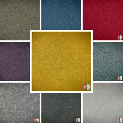 £0.99 • Buy Herringbone Tweed Upholstery Fabric Material Wool Like Craft Curtain Cushion