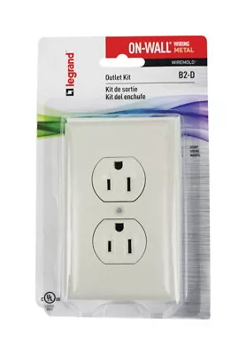 Wiremold B2D Weather-Resist Ivory Plastic 15A Rectangle 1-Gang Outlet Box 1.1in. • $16.51