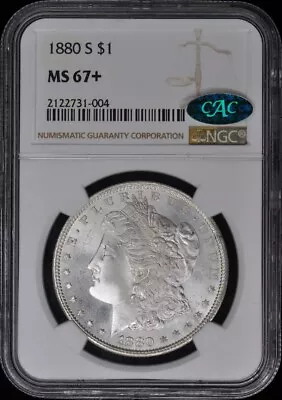 1880-S Morgan Dollar S$1 NGC MS67+ (CAC) • $1801.99