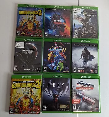 9 Xbox One Games Lot (4 New Sealed 5 Used Good Condition) Borderlands Mega Man • $75