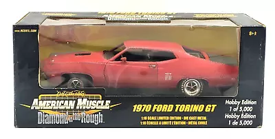 ERTL American Muscle 1970 Ford Torino GT Diamond In The Rough Hobby Edition Red • $59.95