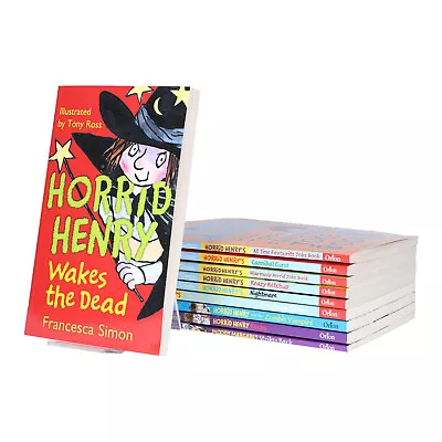 Horrid Henry 10 Books Collection Set By Francesca Simon - Age 6-11 - Paperback • £16.99