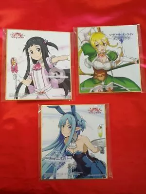 Sword Art Online Mini Shikishi SAO Bord Card Ichiban Kuji Llustration ASUNA YUI • $49.87