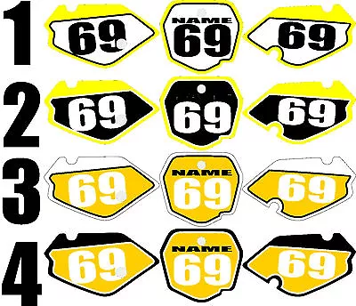 2002-2008 Suzuki RM85 RM 85 Number Plates Side Panels Graphics Decal • $38.99